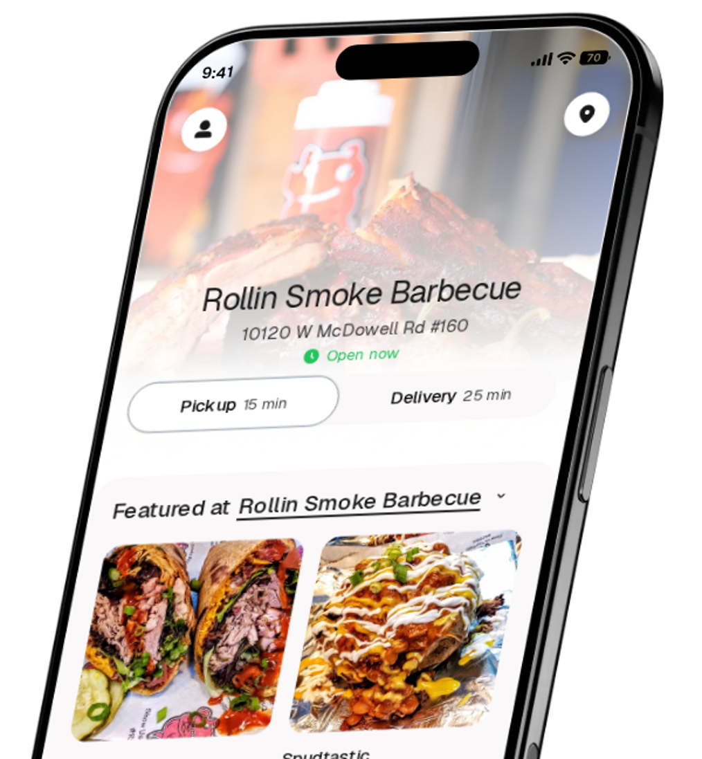 Rollin Smoke Barbecue app preview